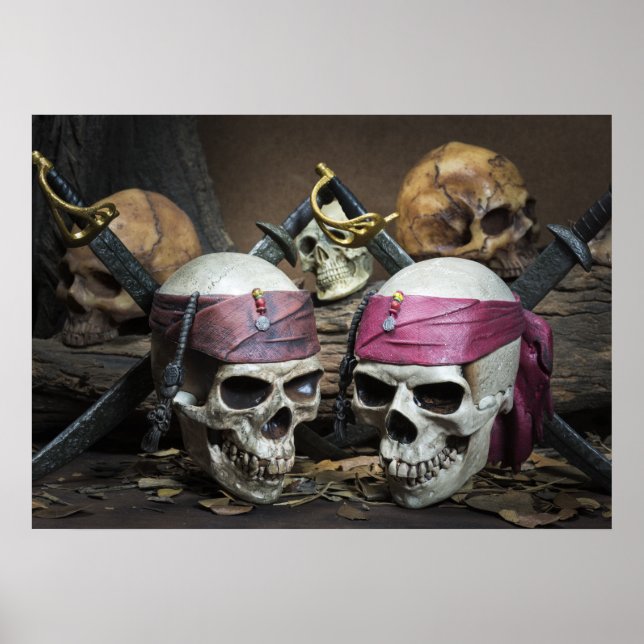 Póster Poster Pirate Skulls (Frente)