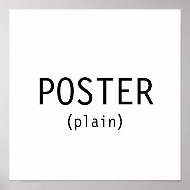 Póster POSTER (plain) (Frente)