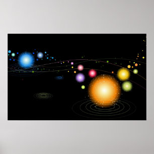 Póster Poster planetario de la alineación