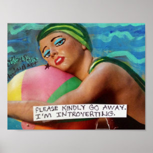 PÓSTER POSTER-PLEASE SALEN AMABLEMENTE. INTROVERTING.