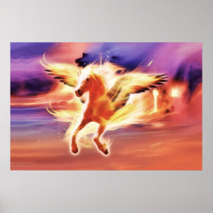 Póster Poster "Plomo con luz" de los caballos Pegasus