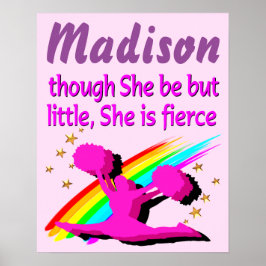 Póster Poster POCO PERO FERIZ PERSONALIZADO CHEERLEADING