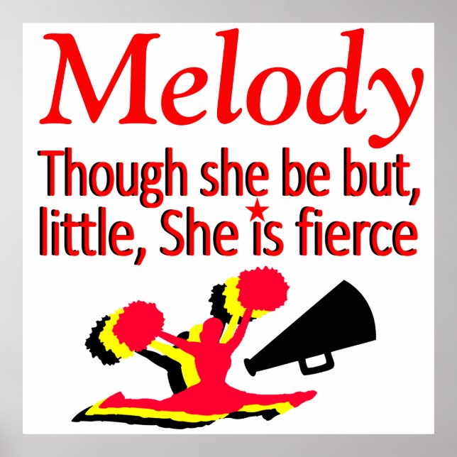 Póster Poster POCO PERO FERIZ PERSONALIZADO DE CHEERLEADI (Frente)