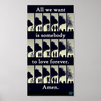 Póster Poster poético del matrimonio del mismo sexo