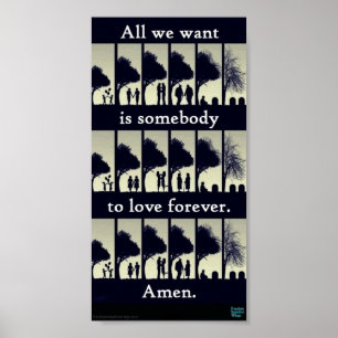 Póster Poster poético del matrimonio homosexual