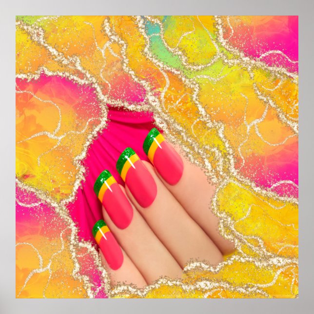 Póster Poster polaco de las paredes elegantes (Frente)