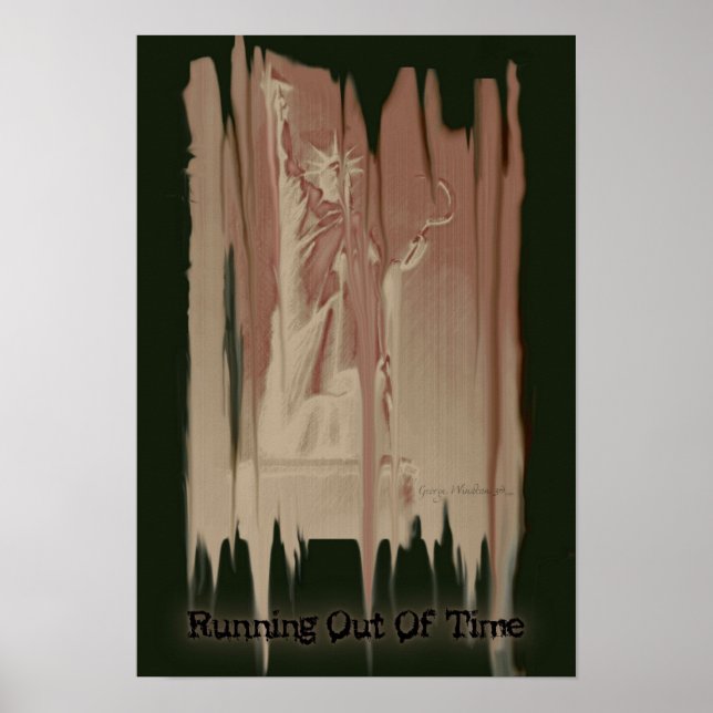 Póster poster político de 13x19 "Se acaba el tiempo" (Frente)