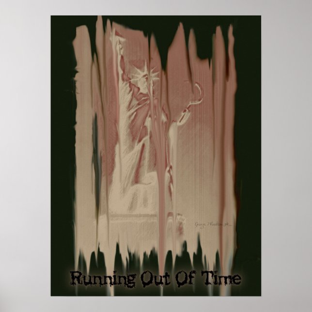 Póster poster político de 18x24 "Se acaba el tiempo" (Frente)