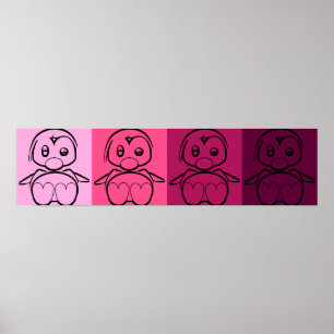 Póster Poster Pop Art Baby Tux