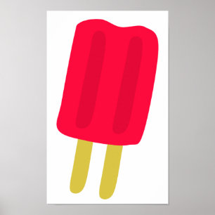 Póster Poster Popsicle Rojo