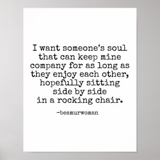 Póster Poster por encuadrar quiero el alma de alguien