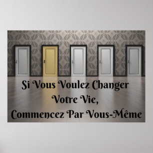 Póster poster-Positivo de la Citación "Votre Vie"
