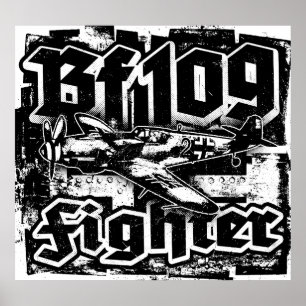 Póster Poster Poster Bf 109