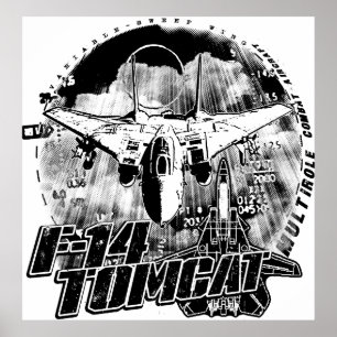 Póster Poster Poster F-14 Tomcat