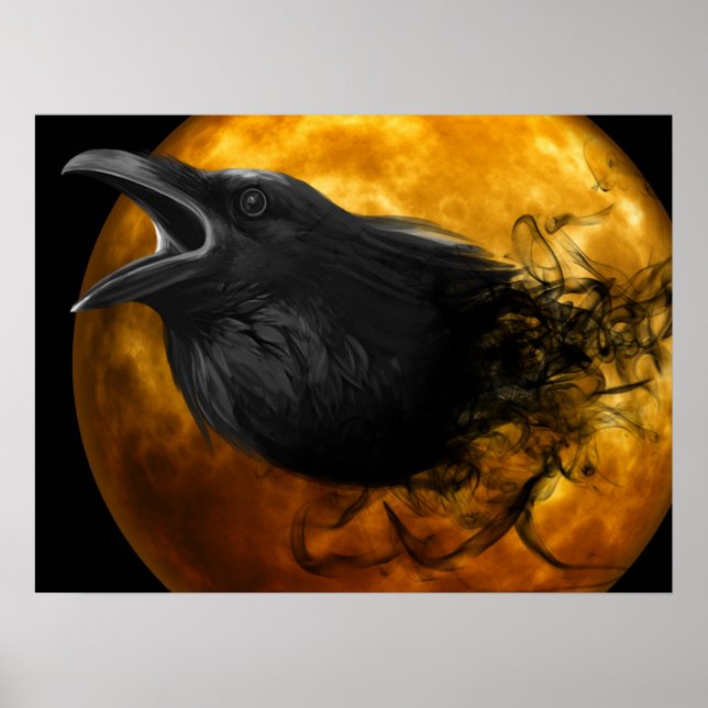 Póster Poster Poster-Raven de Halloween (Frente)