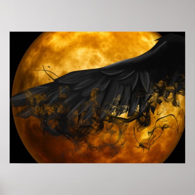 Póster Poster Poster-Raven de Halloween (Frente)