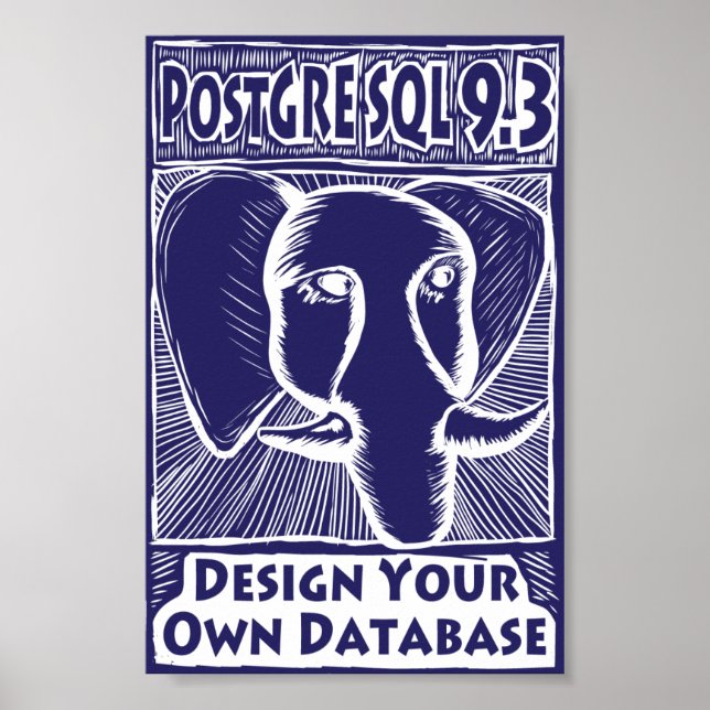 Póster Poster PostgreSQL 9.3 (Frente)