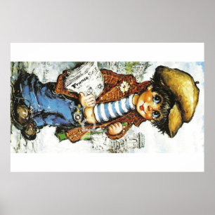 Póster Poster poulbot au journal