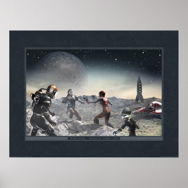 Póster Poster Prairie Moon (24x18") (Frente)