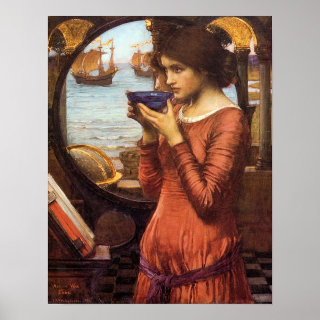 Póster Poster Preraphaelita Destinada Por John Waterhouse (Frente)