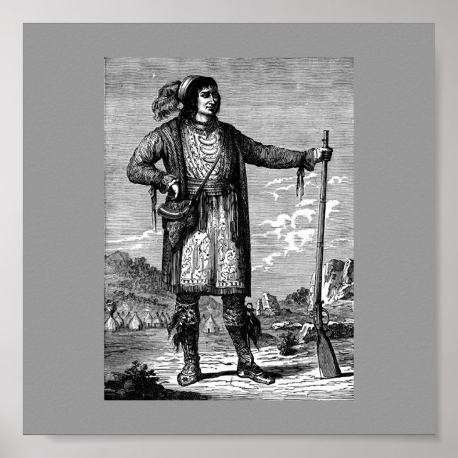 Póster Poster Principal de la India Americana (Frente)