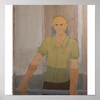 Póster Poster/Print: "Blond Man Green Shirt"