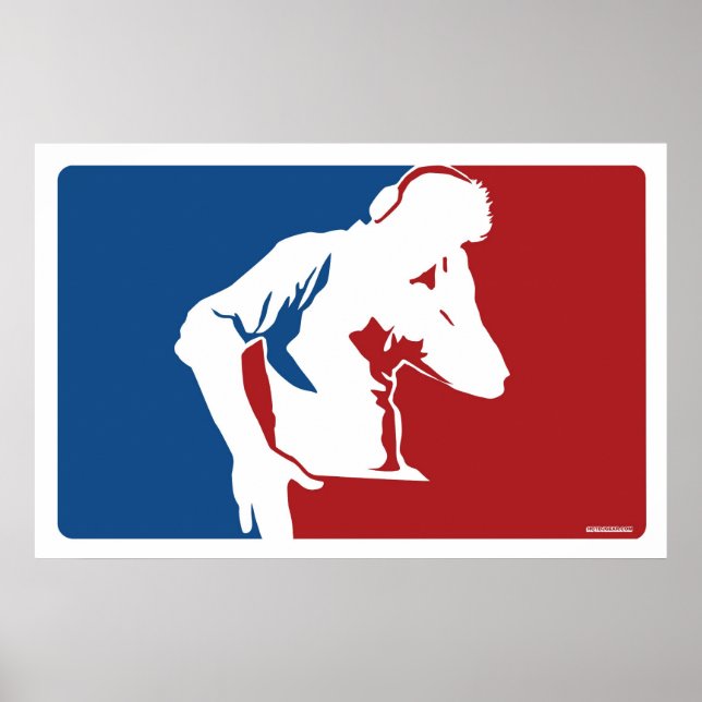 Póster Poster Pro DJ - Música Turnable con Jockey sobre d (Frente)