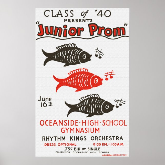 Póster Poster Prom Junior Superior de Oceanside (Frente)