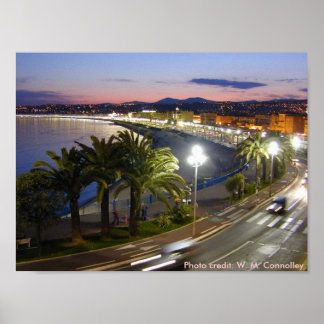 Póster Poster / "Promenade des Anglais" en Niza,