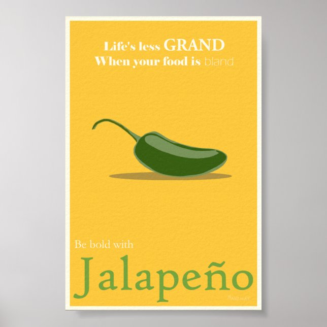 Póster Poster promocional de Jalapeno - 4x6 (Frente)