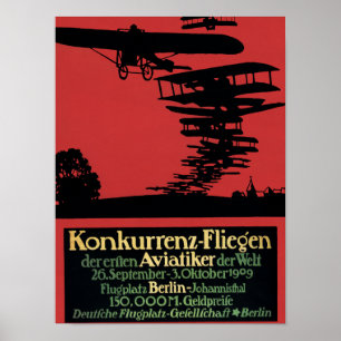 Póster Poster promocional del campo de aviación de