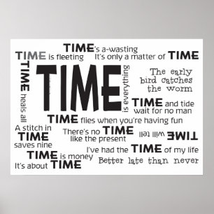 Póster Poster - Proverbios del Tiempo