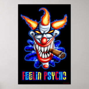 Póster Poster psico del payaso
