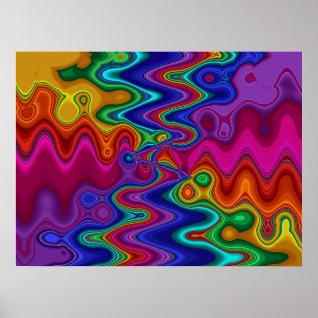 Póster Poster psicodélico (Frente)