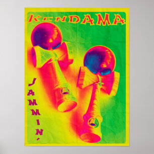 Póster Poster psicodélico de Kendama Jammin