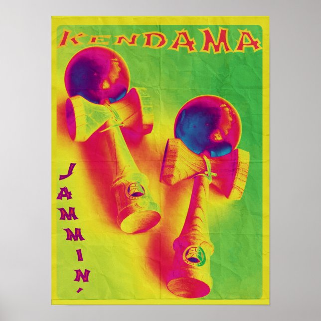 Póster Poster psicodélico de Kendama Jammin (Frente)