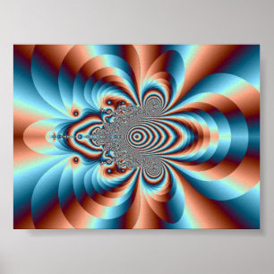 Póster Poster psicodélico del ~ del gatito de la selva