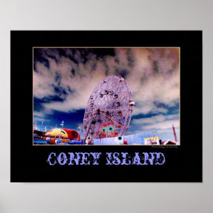 Póster poster psicodélico "Wonder Wheel & Sky"