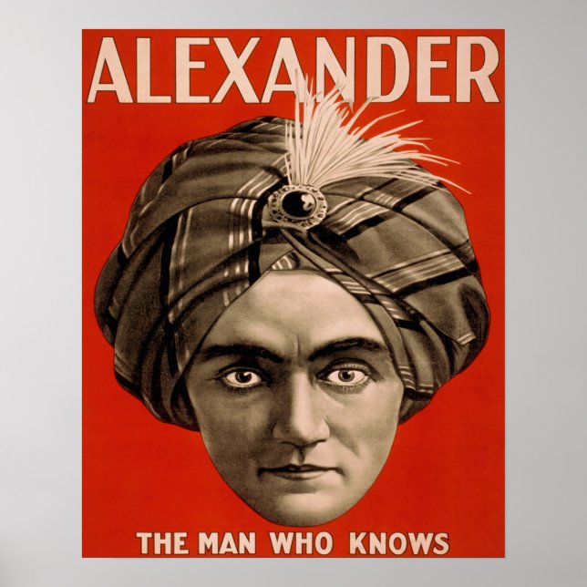 Póster Poster Psicológico Vintage (Frente)