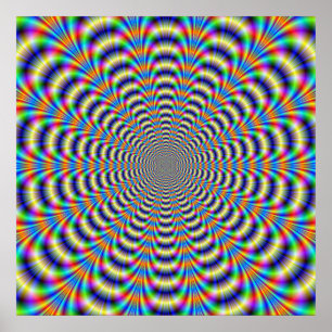 Póster Poster Psychedelic Ringed Pulse