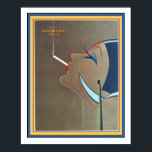 Póster Poster publicitario Art Deco Vintage 16 x 20<br><div class="desc">Muy bonito,  Art Deco,  anuncio vintage de cigarrillos de copo. medidas posters 16 x 20.</div>