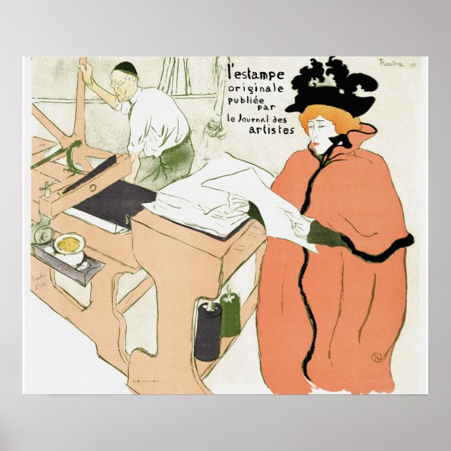 Póster Poster publicitario de publicación de vintage (Frente)