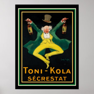 Póster Poster publicitario vintage para Toni-Kola Secrest