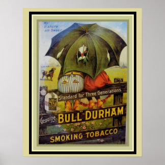 Póster Poster publicitario vintage- Tabaco para fumar Bul