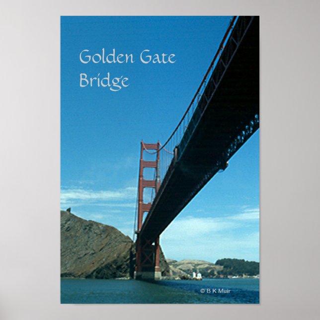 Póster Poster - puente Golden Gate (Frente)