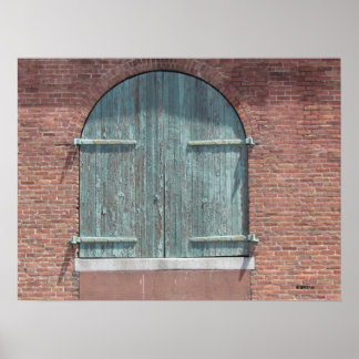 Póster Poster - Puerta de almacén