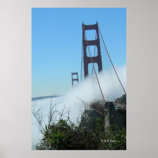 Póster Poster - Puerta de Oro en la niebla