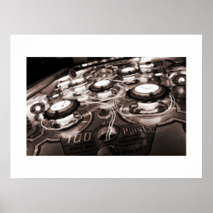Póster Poster pulido del pinball de los trazalíneas del