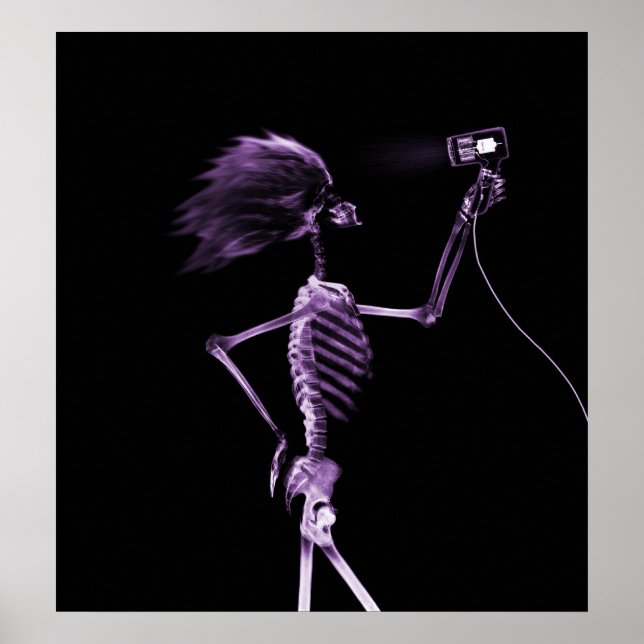 PÓSTER POSTER - PURPLE DE ESTILO DE PELO DE RAYOS X (Frente)