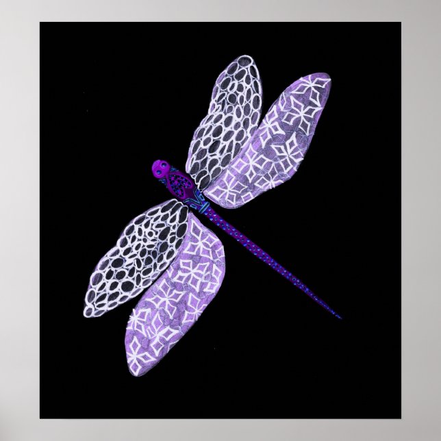 Póster Poster Purple Dragonfly (Frente)